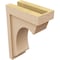 Ekena Millwork 5"W x 10"D x 15"H Classic Emerson Rough Cedar Woodgrain TimberThane Corbel, Primed Tan CORUR05X10X15EMRRCPR - alternate 6